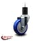 Service Caster 4'' Blue Poly Wheel Swivel 1-3/4'' Expanding Stem Caster SCC-EX20S414-PPUB-BLUE-134 - alternate 4